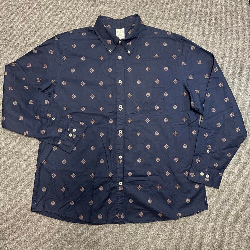 Brooks Brothers Men’s Original Polo Shirt Button Down Oxford Western Moroccan XL